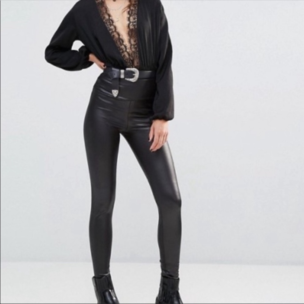 NWT ASOS Faux leather leggings